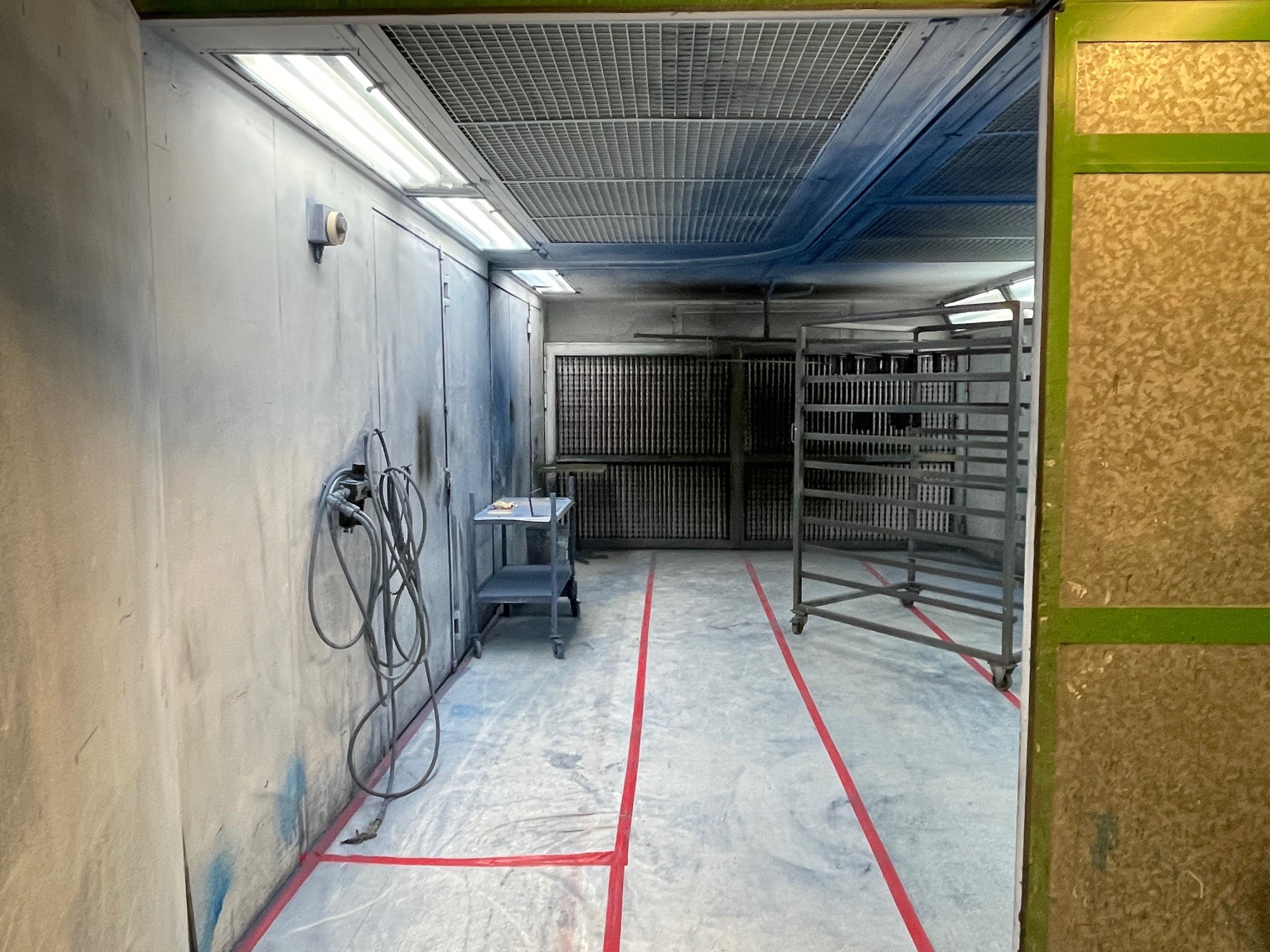 Spritzkabine für Nasslackierungen